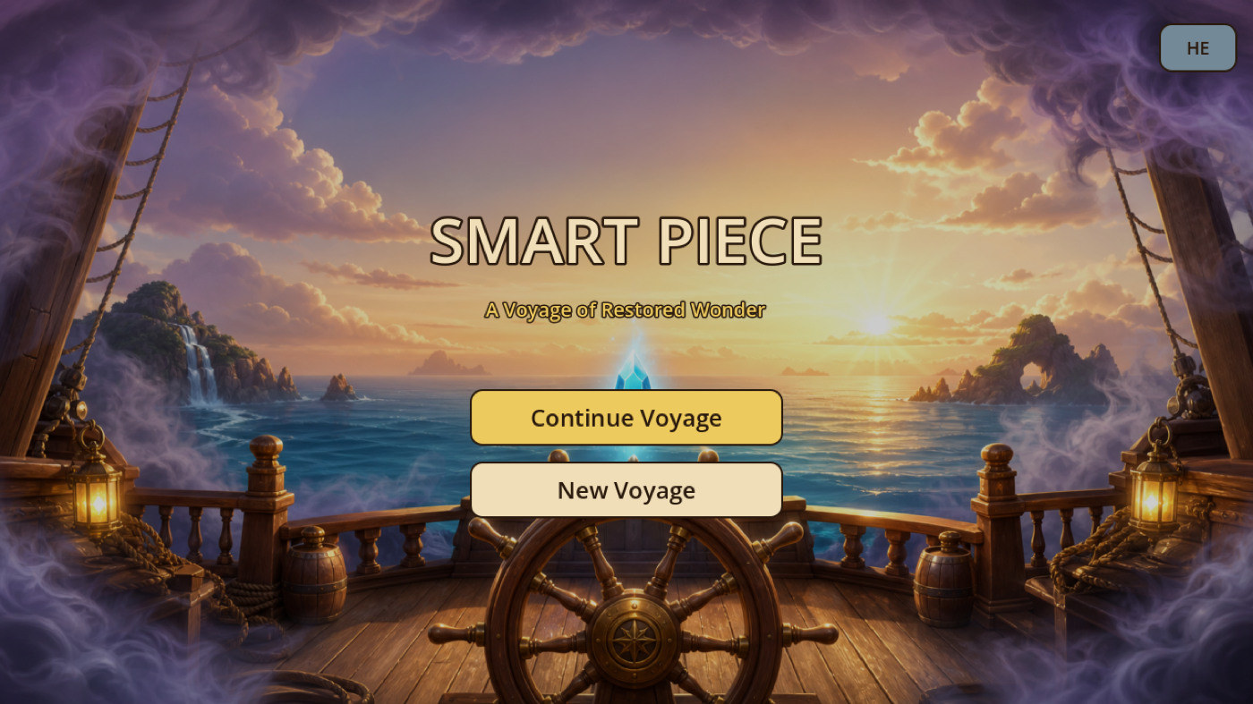 SmartPiece Godot main menu screenshot